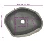 vidaXL Lavabo de piedra de río ovalada 45-53 cm vidaXL Lavabo de piedra de río ovalada 45-53 cm