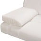 vidaXL Sofá cama con dos cojines cuero artificial ajustable crema vidaXL Sofá cama con dos cojines cuero artificial ajustable crema