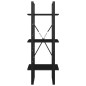 vidaXL Estantería de 3 niveles madera contrachapada negro 40x30x105 cm vidaXL Estantería de 3 niveles madera contrachapada negro 40x30x105 cm
