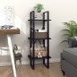 vidaXL Estantería de 3 niveles madera contrachapada negro 40x30x105 cm vidaXL Estantería de 3 niveles madera contrachapada negro 40x30x105 cm