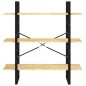 vidaXL Estantería de 3 niveles madera maciza de pino 100x30x105 cm vidaXL Estantería de 3 niveles madera maciza de pino 100x30x105 cm