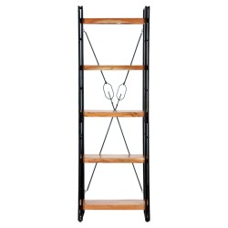 vidaXL Estantería de 5 niveles madera maciza de acacia 60x30x180 cm