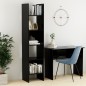 vidaXL Estantería de madera contrachapada negro 40x35x180 cm vidaXL Estantería de madera contrachapada negro 40x35x180 cm