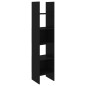vidaXL Estantería de madera contrachapada negro 40x35x180 cm vidaXL Estantería de madera contrachapada negro 40x35x180 cm