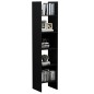 vidaXL Estantería de madera contrachapada negro 40x35x180 cm vidaXL Estantería de madera contrachapada negro 40x35x180 cm