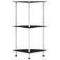 vidaXL Estantería 3 niveles cristal templado negro 30x30x67 cm vidaXL Estantería 3 niveles cristal templado negro 30x30x67 cm
