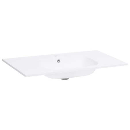 vidaXL Lavabo empotrado SMC blanco 605x460x105 mm