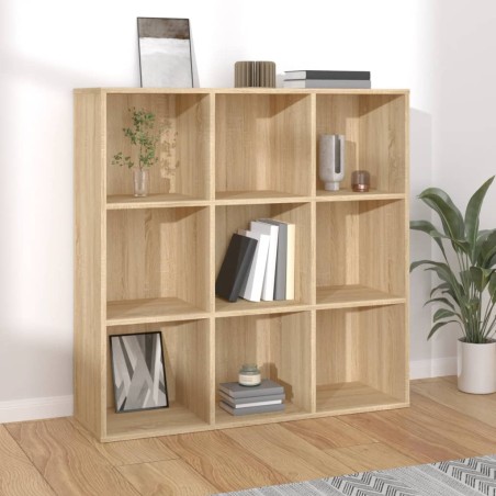 vidaXL Estantería madera contrachapada color roble Sonoma 98x30x98cm