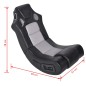 vidaXL Mecedora con música de cuero sintético negro y gris vidaXL Mecedora con música de cuero sintético negro y gris