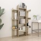 vidaXL Estantería de madera de ingeniería roble Sonoma 86x25,5x140 cm vidaXL Estantería de madera de ingeniería roble Sonoma 86x25,5x140 cm