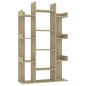 vidaXL Estantería de madera de ingeniería roble Sonoma 86x25,5x140 cm vidaXL Estantería de madera de ingeniería roble Sonoma 86x25,5x140 cm