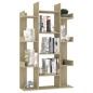 vidaXL Estantería de madera de ingeniería roble Sonoma 86x25,5x140 cm vidaXL Estantería de madera de ingeniería roble Sonoma 86x25,5x140 cm