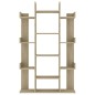 vidaXL Estantería de madera de ingeniería roble Sonoma 86x25,5x140 cm vidaXL Estantería de madera de ingeniería roble Sonoma 86x25,5x140 cm