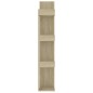 vidaXL Estantería de madera de ingeniería roble Sonoma 86x25,5x140 cm vidaXL Estantería de madera de ingeniería roble Sonoma 86x25,5x140 cm