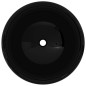 vidaXL Lavabo redondo de cerámica negro 40x15 cm vidaXL Lavabo redondo de cerámica negro 40x15 cm