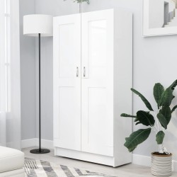 vidaXL Librería madera de ingeniería blanco 82,5x30,5x150 cm