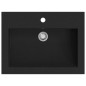 vidaXL Lavabo de granito negro 600x450x120 mm vidaXL Lavabo de granito negro 600x450x120 mm
