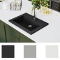 vidaXL Lavabo de granito negro 600x450x120 mm vidaXL Lavabo de granito negro 600x450x120 mm