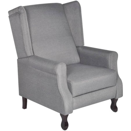 vidaXL Sillón de tela gris 