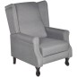 vidaXL Sillón de tela gris 
