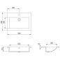 vidaXL Lavabo de granito negro 600x450x120 mm vidaXL Lavabo de granito negro 600x450x120 mm