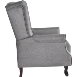 vidaXL Sillón de tela gris 