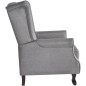 vidaXL Sillón de tela gris 