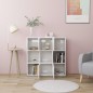 vidaXL Estantería madera contrachapada blanco brillante 90x30x90 cm vidaXL Estantería madera contrachapada blanco brillante 90x30x90 cm