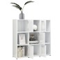vidaXL Estantería madera contrachapada blanco brillante 90x30x90 cm vidaXL Estantería madera contrachapada blanco brillante 90x30x90 cm