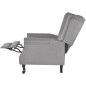 vidaXL Sillón de tela gris 