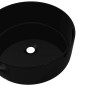 vidaXL Lavabo redondo de cerámica negro 40x15 cm vidaXL Lavabo redondo de cerámica negro 40x15 cm