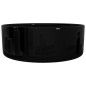 vidaXL Lavabo redondo de cerámica negro 40x15 cm vidaXL Lavabo redondo de cerámica negro 40x15 cm