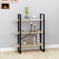 vidaXL Estantería de madera contrachapada roble Sonoma 100x30x105 cm vidaXL Estantería de madera contrachapada roble Sonoma 100x30x105 cm