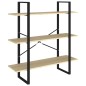 vidaXL Estantería de madera contrachapada roble Sonoma 100x30x105 cm vidaXL Estantería de madera contrachapada roble Sonoma 100x30x105 cm