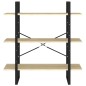 vidaXL Estantería de madera contrachapada roble Sonoma 100x30x105 cm vidaXL Estantería de madera contrachapada roble Sonoma 100x30x105 cm