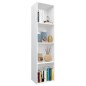 vidaXL Estantería de libros/mueble TV madera contrachapada 36x30x143cm