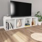 vidaXL Estantería de libros/mueble TV madera contrachapada 36x30x143cm