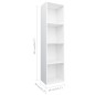 vidaXL Estantería de libros/mueble TV madera contrachapada 36x30x143cm