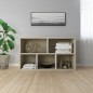 vidaXL Estantería/Aparador contrachapada blanco y roble 50x25x80 cm vidaXL Estantería/Aparador contrachapada blanco y roble 50x25x80 cm