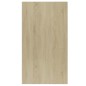 vidaXL Estantería/Aparador contrachapada blanco y roble 50x25x80 cm vidaXL Estantería/Aparador contrachapada blanco y roble 50x25x80 cm