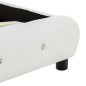 vidaXL Estructura de cama de cuero sintético blanco 140x200 cm vidaXL Estructura de cama de cuero sintético blanco 140x200 cm