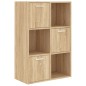 vidaXL Armario almacenamiento madera contrachapada roble 60x29,5x90 cm vidaXL Armario almacenamiento madera contrachapada roble 60x29,5x90 cm