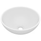 vidaXL Lavabo de lujo redondo cerámica blanco mate 32,5x14 cm vidaXL Lavabo de lujo redondo cerámica blanco mate 32,5x14 cm