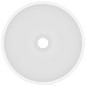 vidaXL Lavabo de lujo redondo cerámica blanco mate 32,5x14 cm vidaXL Lavabo de lujo redondo cerámica blanco mate 32,5x14 cm