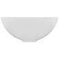 vidaXL Lavabo de lujo redondo cerámica blanco mate 32,5x14 cm vidaXL Lavabo de lujo redondo cerámica blanco mate 32,5x14 cm