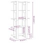 vidaXL Estantería/divisor madera ingeniería roble Sonoma 80x30x160 cm vidaXL Estantería/divisor madera ingeniería roble Sonoma 80x30x160 cm