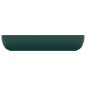 vidaXL Lavabo rectangular de lujo cerámica verde oscuro mate 71x38cm vidaXL Lavabo rectangular de lujo cerámica verde oscuro mate 71x38cm