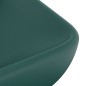 vidaXL Lavabo rectangular de lujo cerámica verde oscuro mate 71x38cm vidaXL Lavabo rectangular de lujo cerámica verde oscuro mate 71x38cm