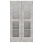vidaXL Vitrina de madera contrachapada gris hormigón 82,5x30,5x150cm vidaXL Vitrina de madera contrachapada gris hormigón 82,5x30,5x150cm