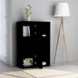vidaXL Armario almacenamiento madera contrachapada negra 60x29,5x90 cm vidaXL Armario almacenamiento madera contrachapada negra 60x29,5x90 cm